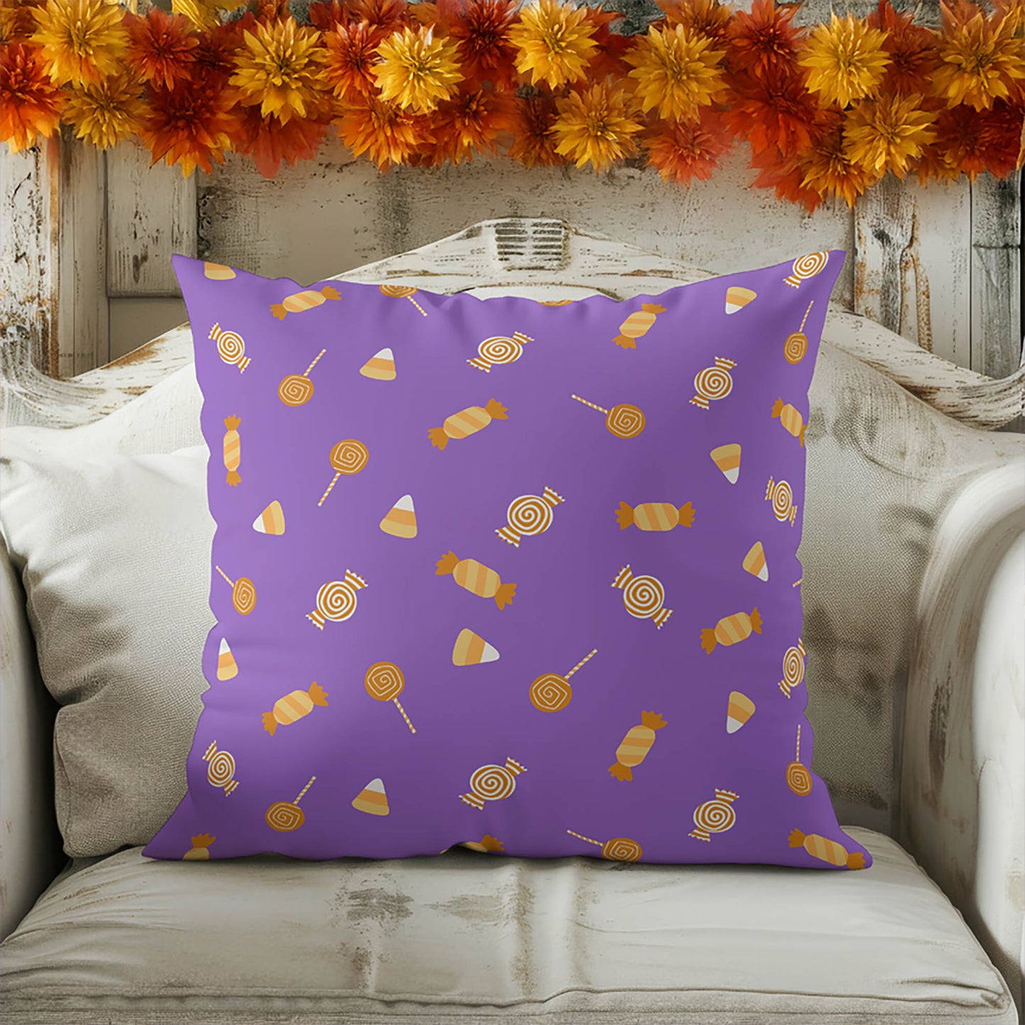 I want Candy Decorative Seasonal Throw Pillow