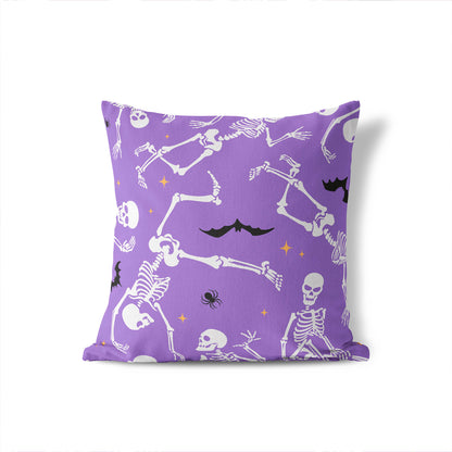Skeleton Boogie Decorative Seasonal Throw Pillow