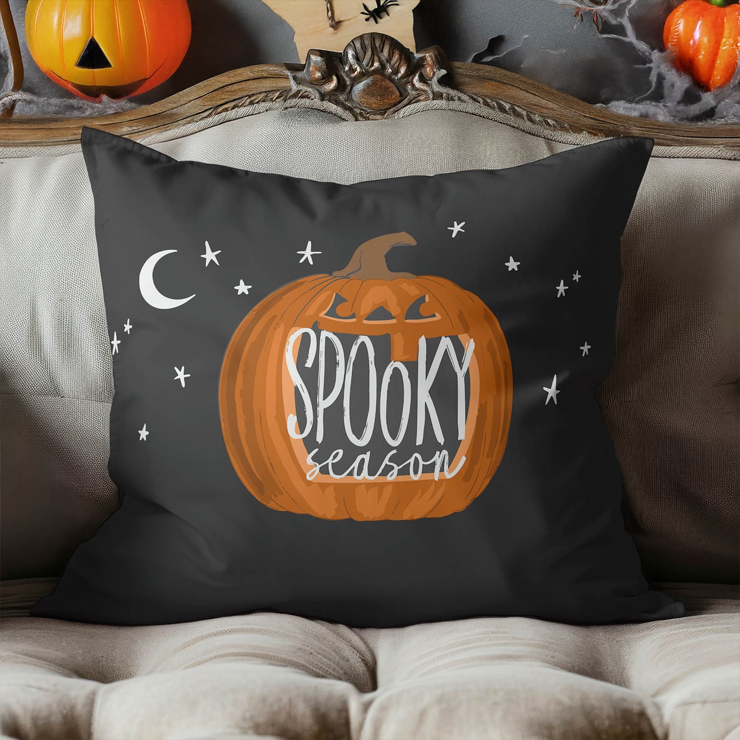 Spooky Season Decorative Seasonal Throw Pillow