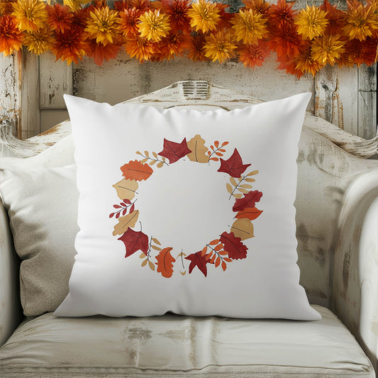 Autumn Ring Decorative Seasonal Throw Pillow