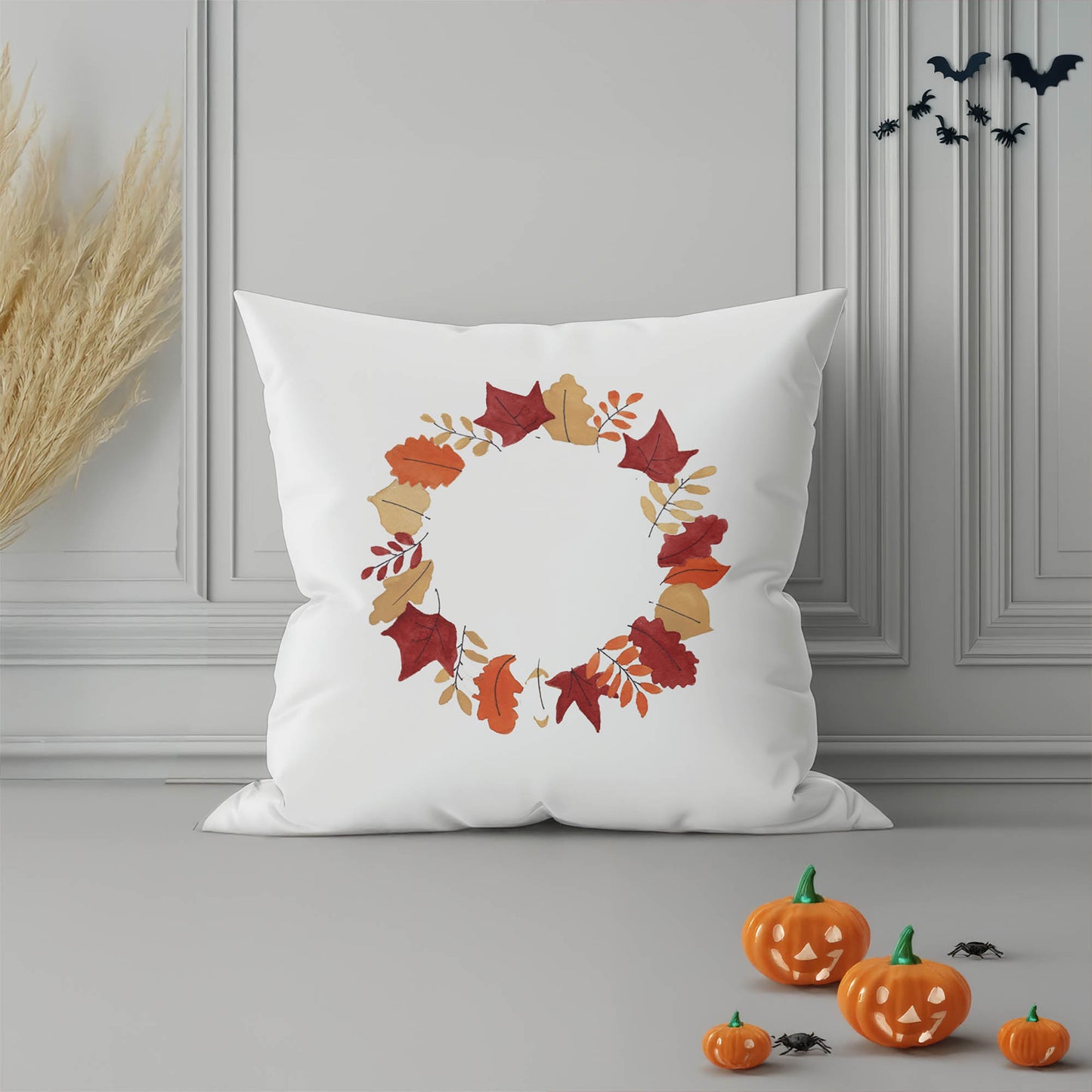 Autumn Ring Decorative Seasonal Throw Pillow