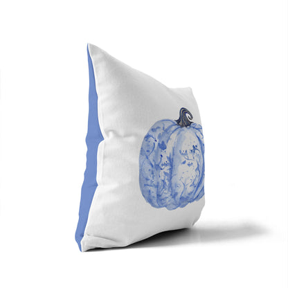 Blue Toile Decorative Seasonal Throw Pillow