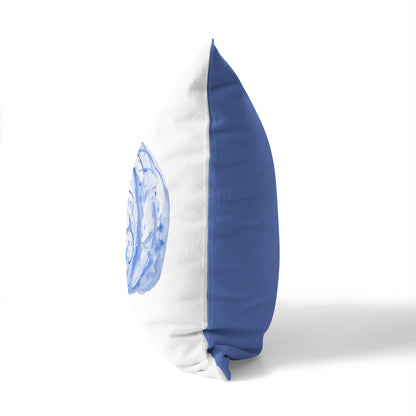 Blue Toile Decorative Seasonal Throw Pillow
