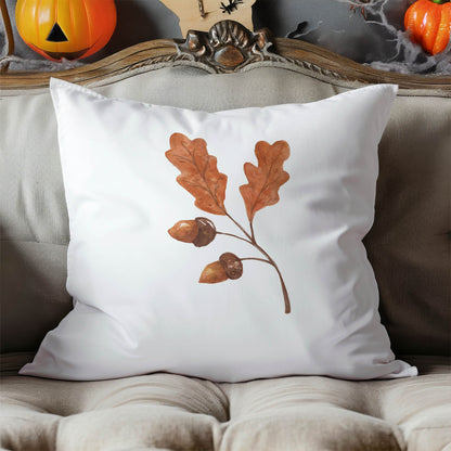 Oak & Acorn Decorative Seasonal Throw Pillow