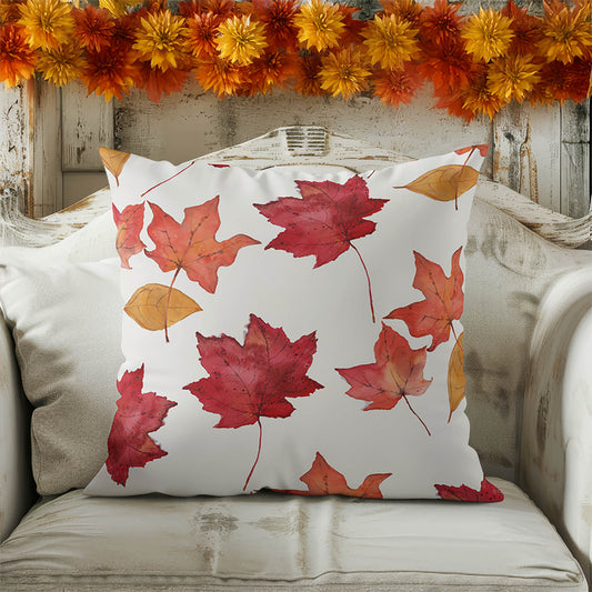 Crimson Gather Decorative Seasonal Throw Pillow