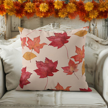 Crimson Gather Decorative Seasonal Throw Pillow