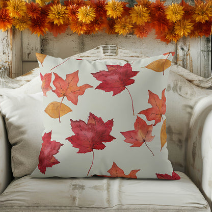 Crimson Gather Decorative Seasonal Throw Pillow