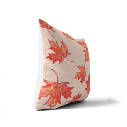 Fireleaf Pattern Decorative Seasonal Throw Pillow