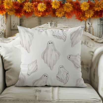 Spooky Ghosts Decorative Seasonal Throw Pillow