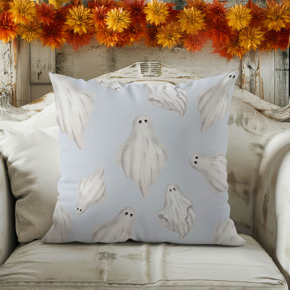 Spooky Ghosts Decorative Seasonal Throw Pillow