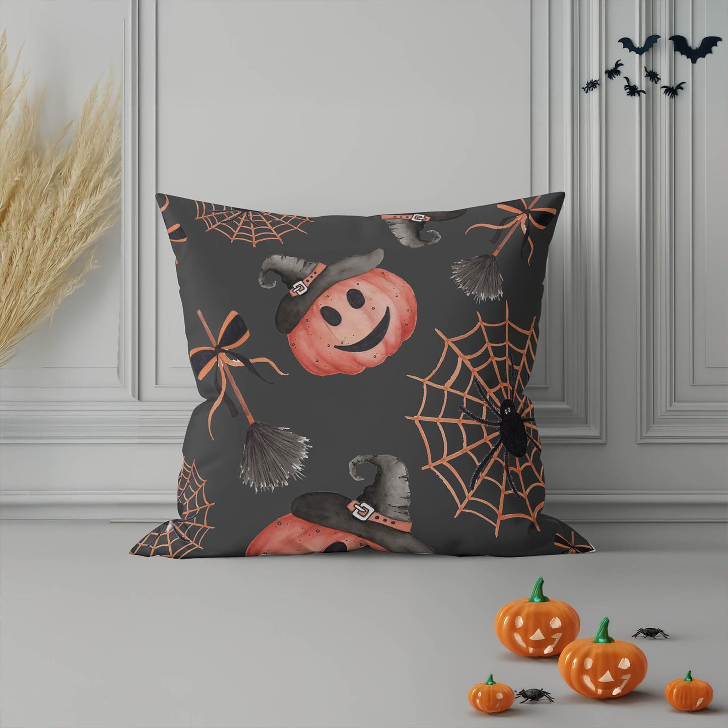 Happy Halloween Decorative Seasonal Throw Pillow