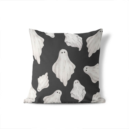 Spooky Ghost Decorative Seasonal Throw Pillow