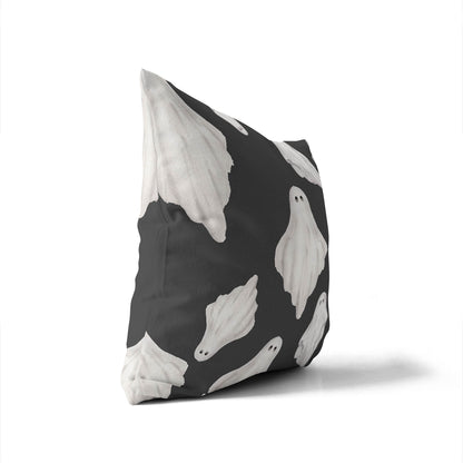 Spooky Ghost Decorative Seasonal Throw Pillow