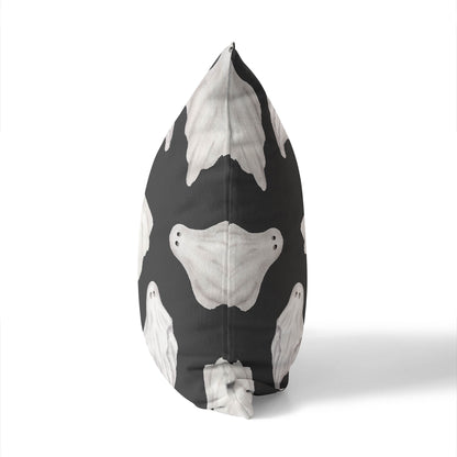 Spooky Ghost Decorative Seasonal Throw Pillow