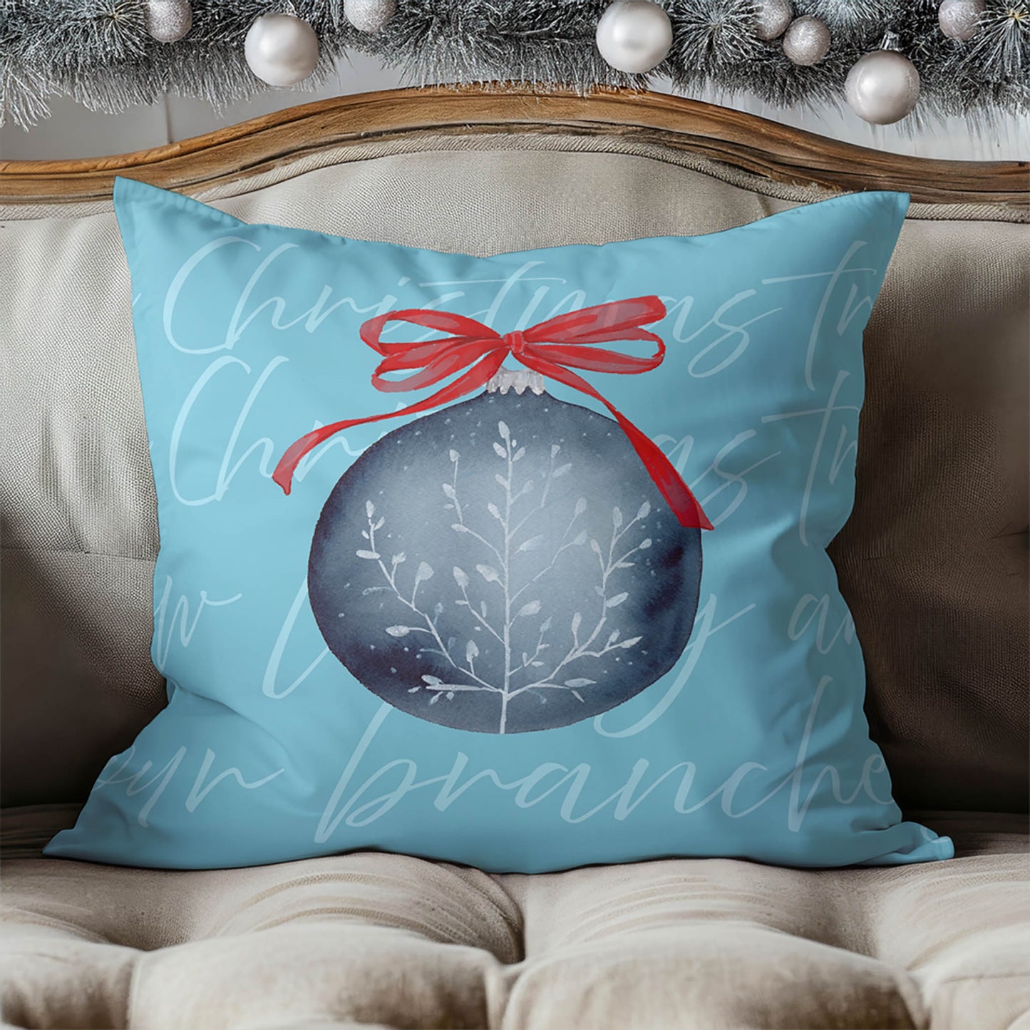 Oh Christmas Tree Decorative Seasonal Throw Pillow