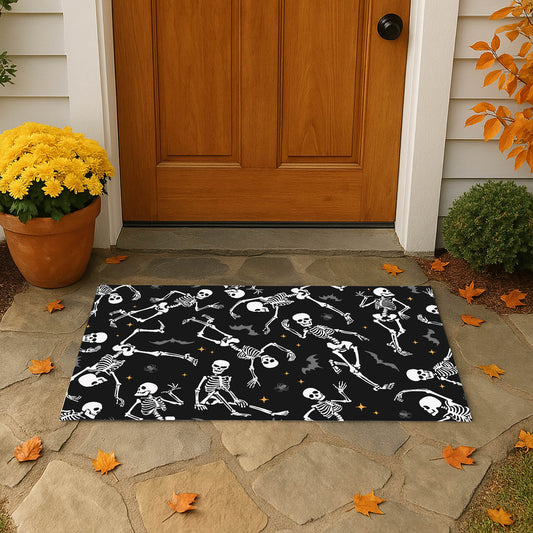 Skeleton Boogie Outdoor Door Mat