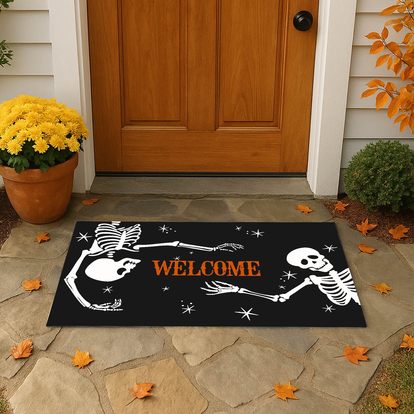 Skeleton Welcome Outdoor Door Mat