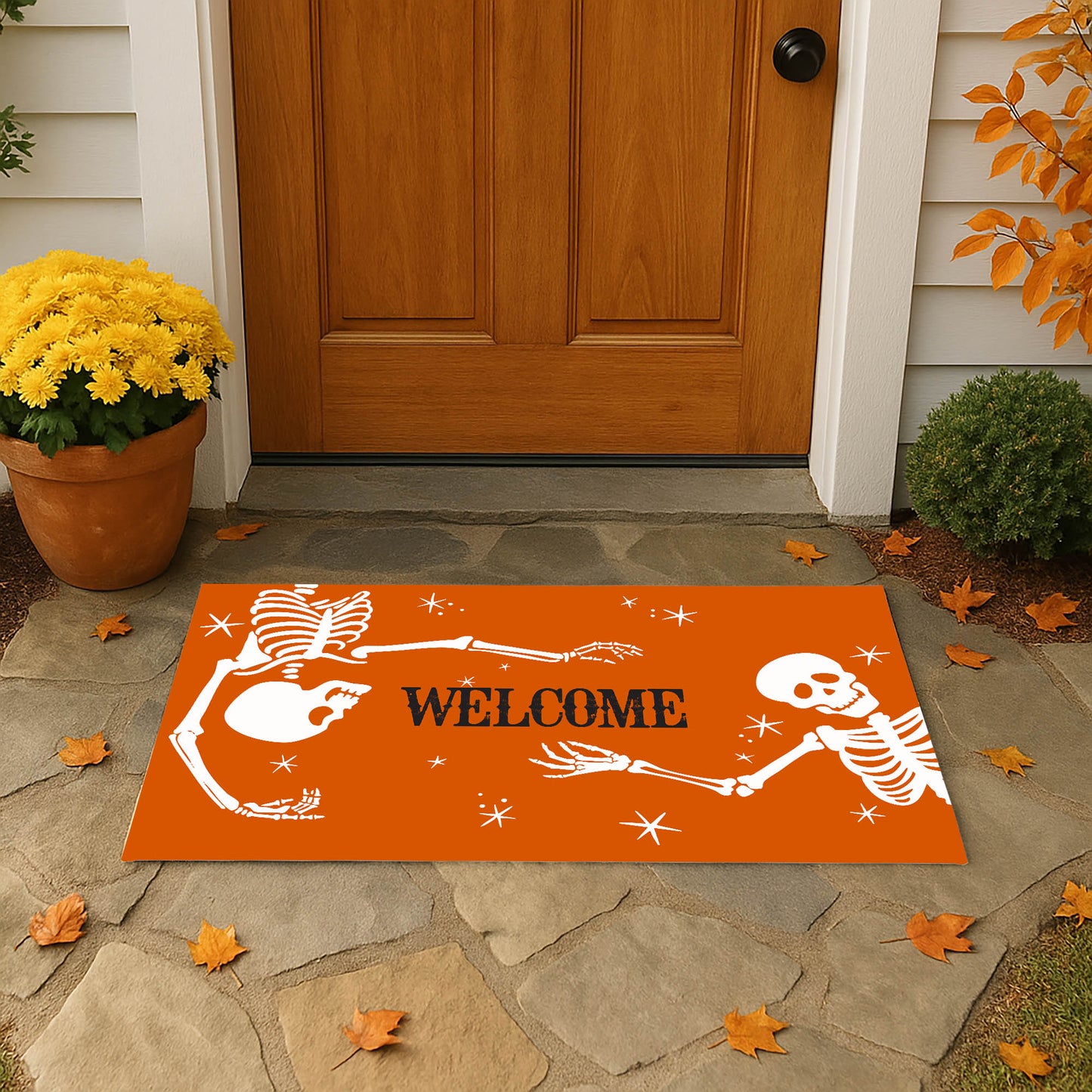 Skeleton Welcome Outdoor Door Mat