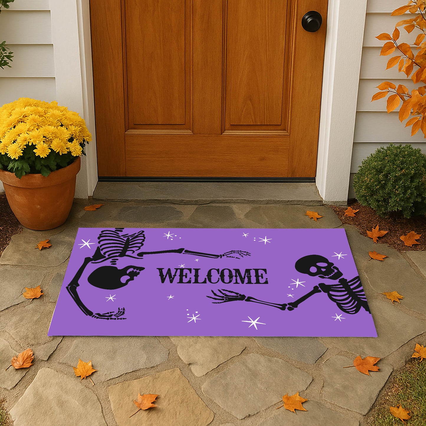 Skeleton Welcome Outdoor Door Mat