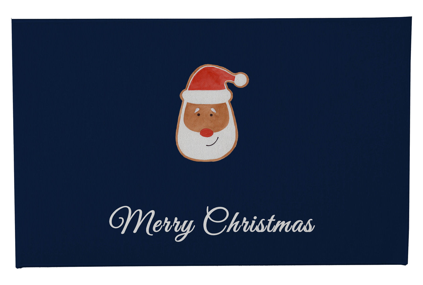 Merry Christmas Santa Face Outdoor Door Mat