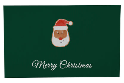 Merry Christmas Santa Face Outdoor Door Mat