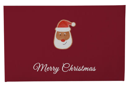Merry Christmas Santa Face Outdoor Door Mat