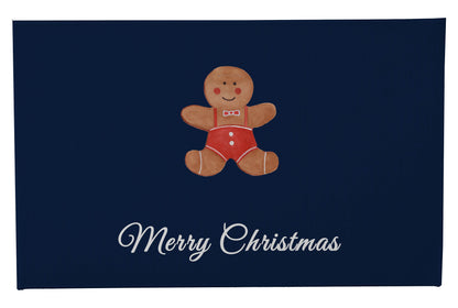 Merry Christmas Gingerbread Man Outdoor Door Mat