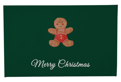 Merry Christmas Gingerbread Man Outdoor Door Mat