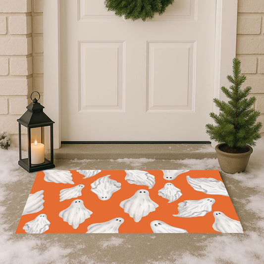 Spooky Ghost Outdoor Door Mat