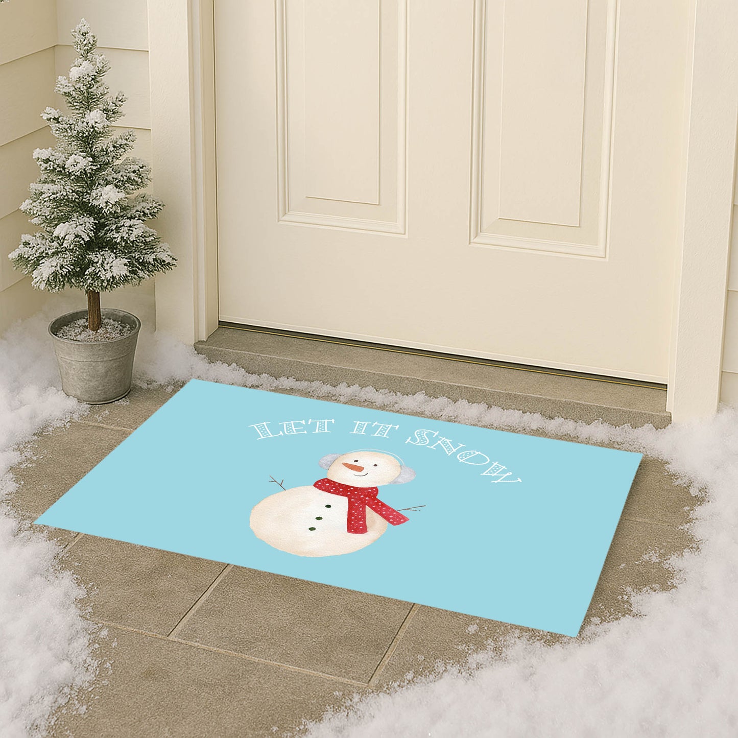 Let it Snow Outdoor Door Mat