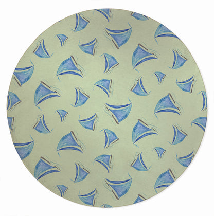 Summer Sailboats Outdoor Rug By Christopher's Corner