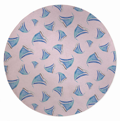 Summer Sailboats Outdoor Rug By Christopher's Corner