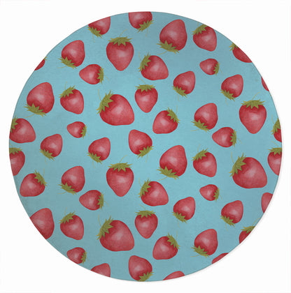 Summer Strawberries Outdoor Rug By Christopher's Corner
