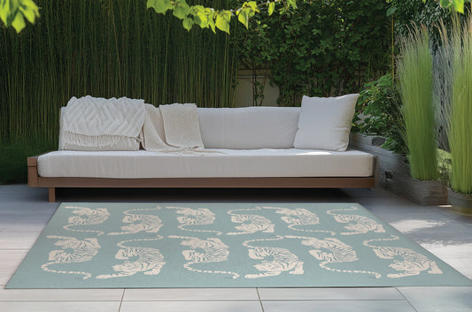 Hey Tiger Outdoor Rug By Christopher's Corner