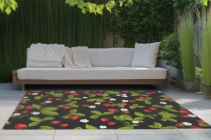 Strawberries Outdoor Rug By Christopher's Corner