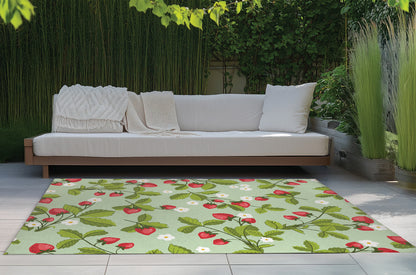 Strawberries Outdoor Rug By Christopher's Corner