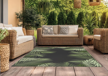 Waving Palm Outdoor Rug By Christopher's Corner