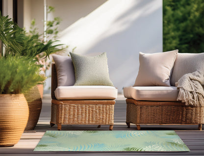 Waving Palm Outdoor Rug By Christopher's Corner