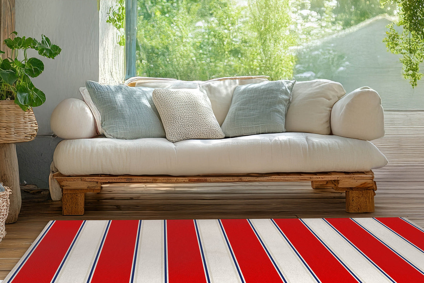 Cabana Stripe Outdoor Rug By Christopher's Corner