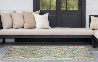 May flowers Outdoor Rug By Christopher's Corner