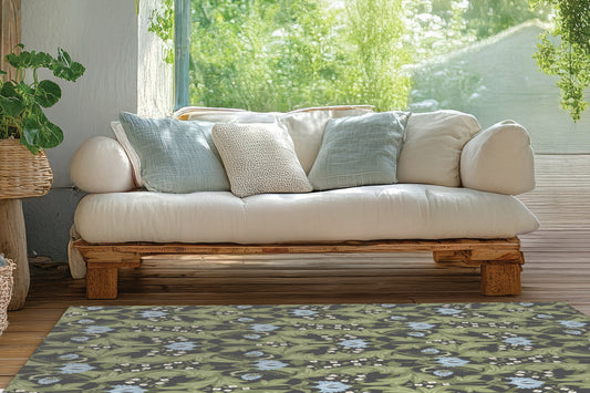 Ogee Leaf Outdoor Rug By Christopher's Corner