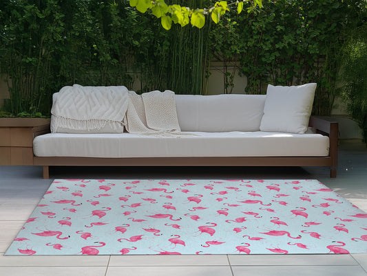 Summer Flamingo Outdoor Rug By Christopher's Corner