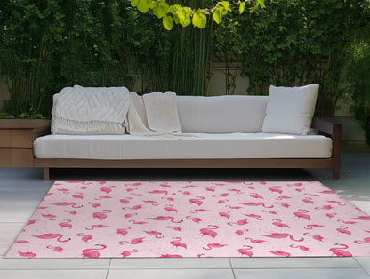 Summer Flamingo Outdoor Rug By Christopher's Corner