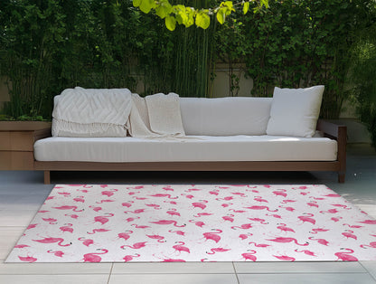 Summer Flamingo Outdoor Rug By Christopher's Corner
