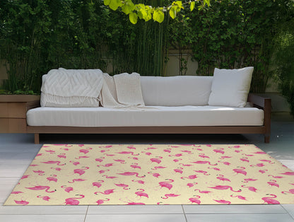 Summer Flamingo Outdoor Rug By Christopher's Corner