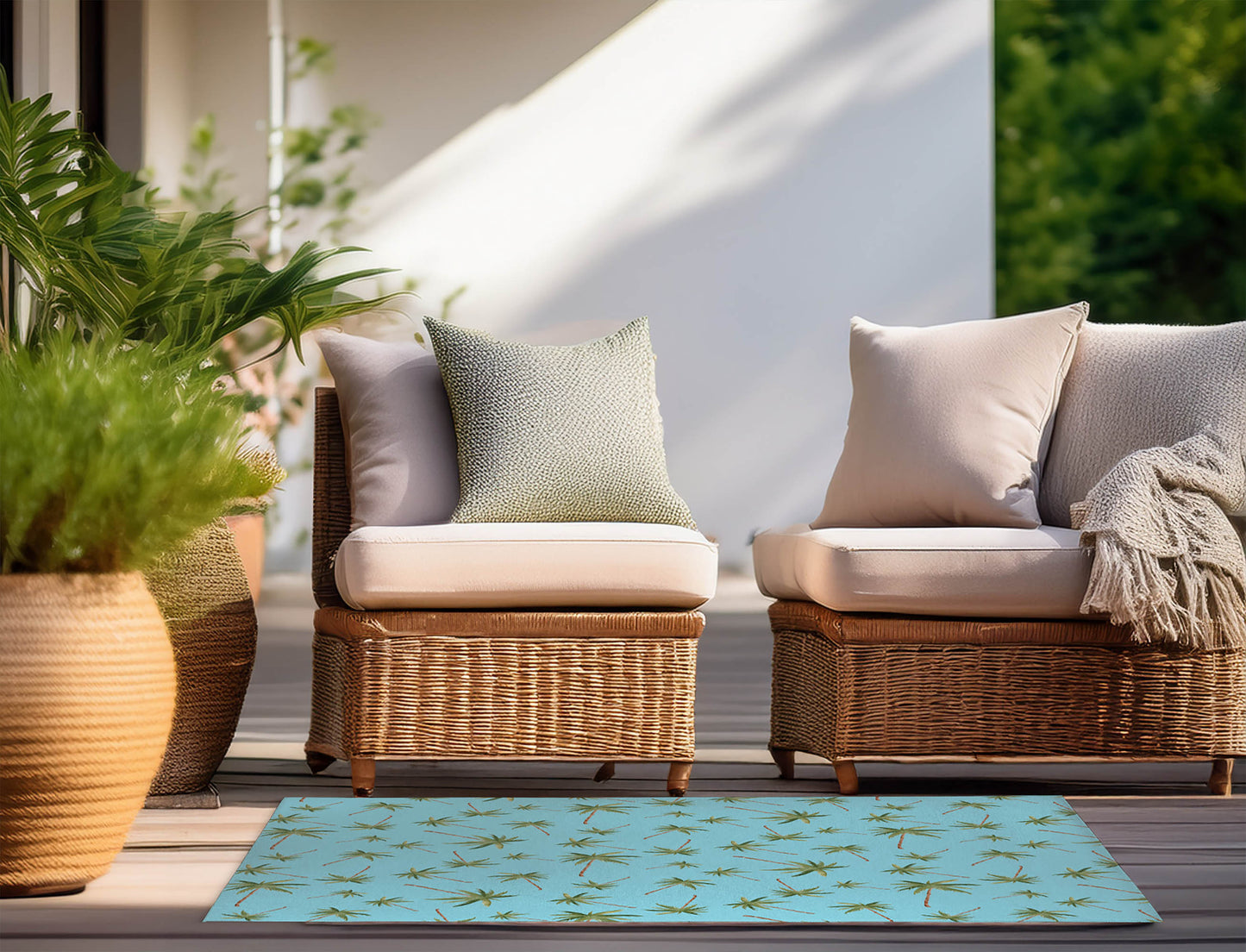 Summer Palms Outdoor Rug By Christopher's Corner