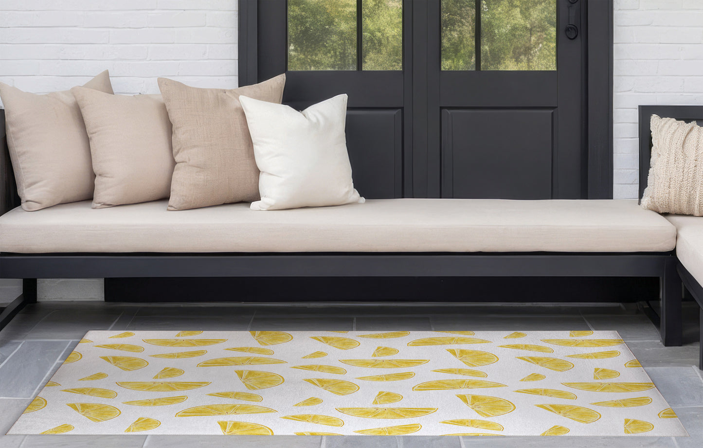 Summer Lemon Outdoor Rug By Christopher's Corner