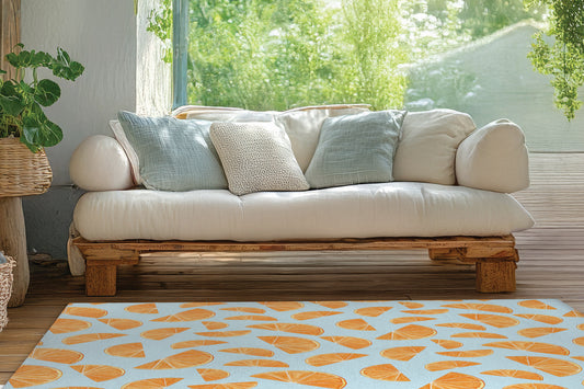 Summer Oranges Outdoor Rug By Christopher's Corner