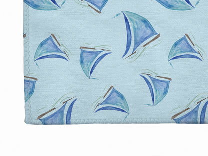 Summer Sailboats Outdoor Rug By Christopher's Corner
