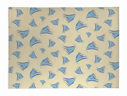 Summer Sailboats Outdoor Rug By Christopher's Corner